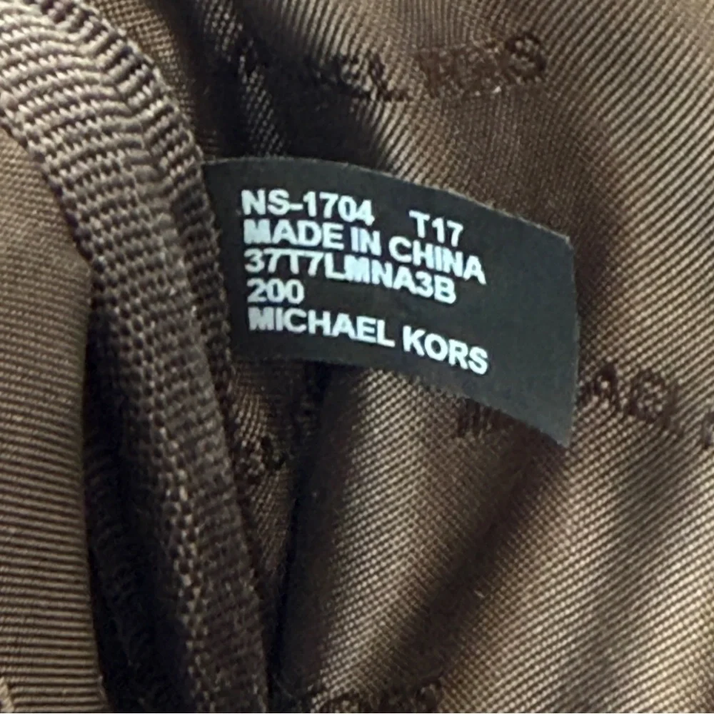 Michael Kors Signature MK Brown Men's Laptop Travel Bag